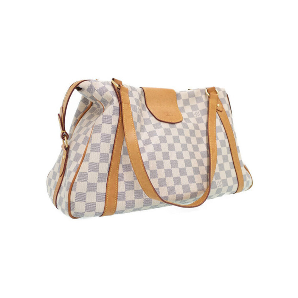 Louis Vuitton White Shoulder Bag Damier Stresa Azur
